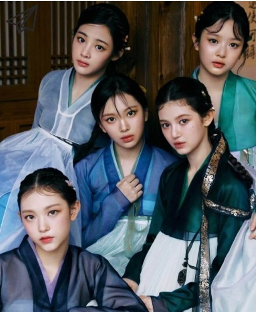 A photo of a member of New Jeans wearing Hanbok