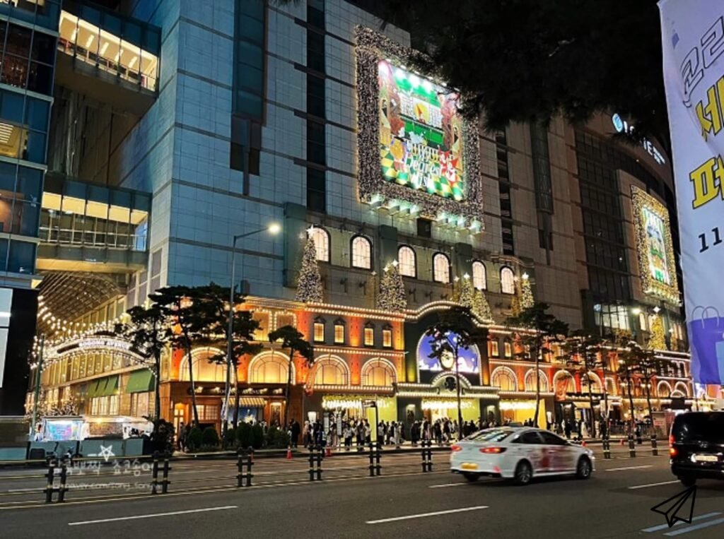 Night view of the Myeongdong Shopping Center