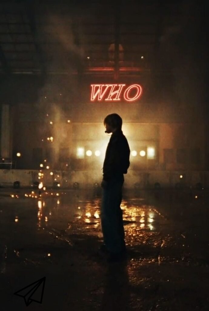 A scene from the "who" music video